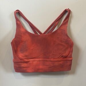lululemon athletica Ribbed Pink Sports Bra